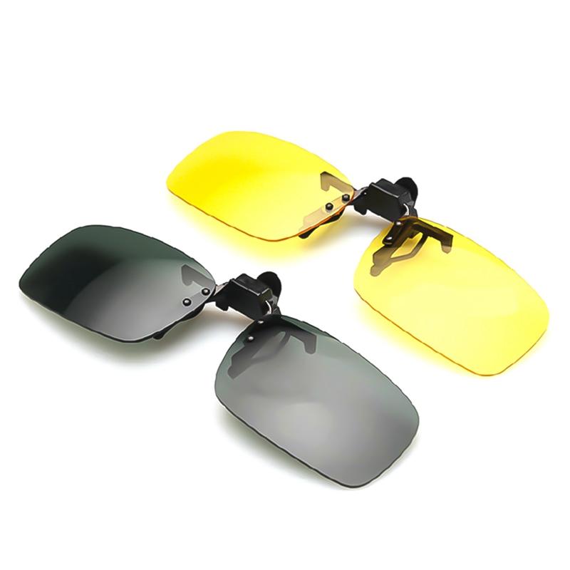Изображение товара: Поляризованные, пристегиваемые солнцезащитные очки, солнцезащитные очки для вождения автомобиля и Ночное видение объектив солнцезащитные очки мужские анти-УФ для Для мужчин Для женщин Для мужчин