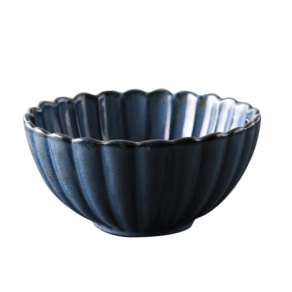 Изображение товара: LingAo креативная керамическая посуда тарелка Посуда Чаша для супа чашка для кофе печь для обжига глазури серия хризантем посуда