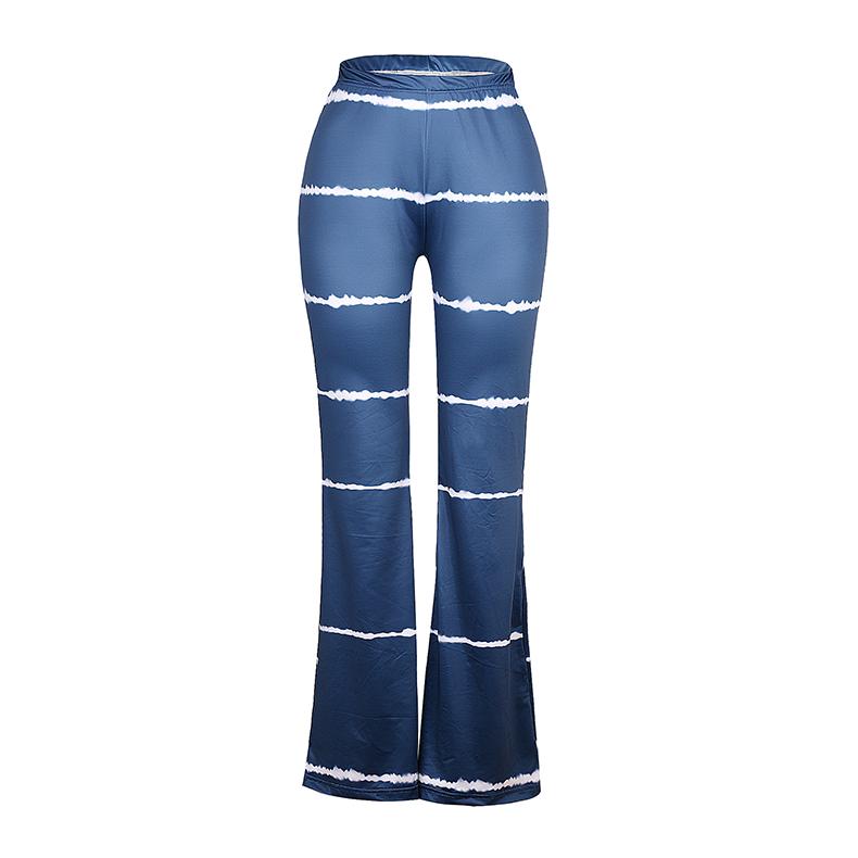Изображение товара: Женские расклешенные брюки AA, брюки с высокой талией, полосатые повседневные свободные брюки для похудения, летние брюки