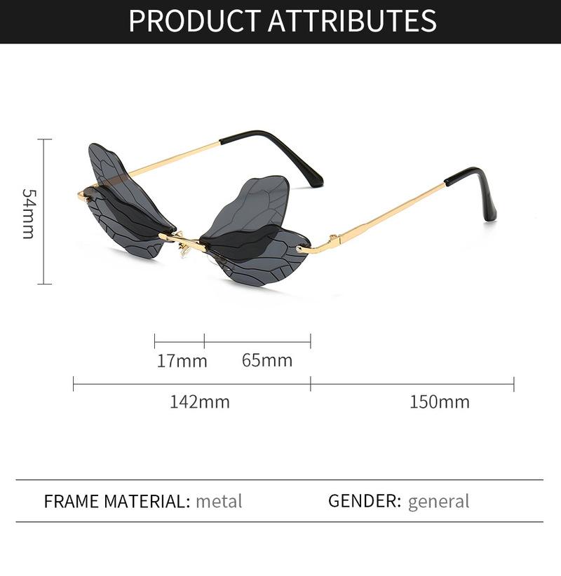 Изображение товара: Солнцезащитные очки унисекс, без оправы, с прозрачными градиентными линзами, 2020