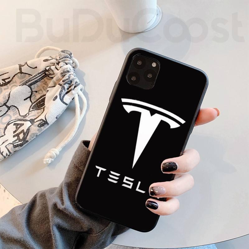 Изображение товара: Чехол для телефона с логотипом Tesla для iphone 11 12 Pro 11 Pro Max X XS XR XS MAX 8plus 7 6S plus 5s se 7plus SE 2020