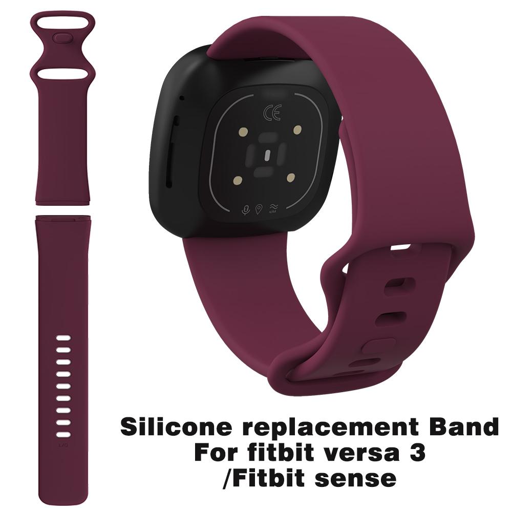 Изображение товара: Сменный ремешок для фитнес-браслета Fitbit Versa 3, спортивный мягкий силиконовый ремешок для смарт-часов Fitbit Versa / Versa lite