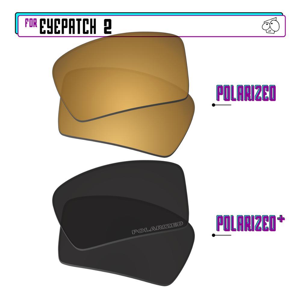 Изображение товара: Поляризованные Сменные линзы EZReplace для солнцезащитных очков Oakley eyeпатч 2, BlackPPlus, GunmetalP