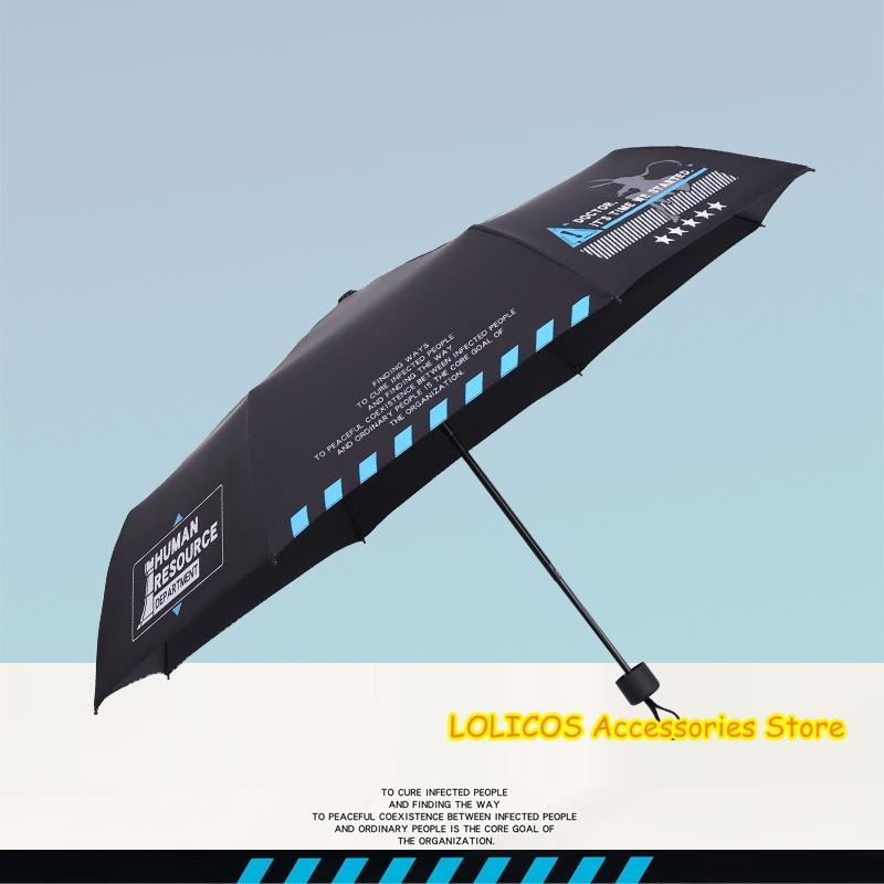 Изображение товара: Аниме Arknights тема портативный складной зонт для мужчин и женщин анти-УФ Зонт для путешествий Rian Sunny Umbrella модные фанаты студенческий Косплей