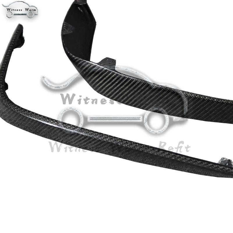 Изображение товара: Ветровой нож для переднего бампера решетки для Mercedes Benz c класса W205 C63 Amg, воздушный нож из углеродного волокна, боковое крыло, комплект вентиляционных отверстий, отделка, Fend