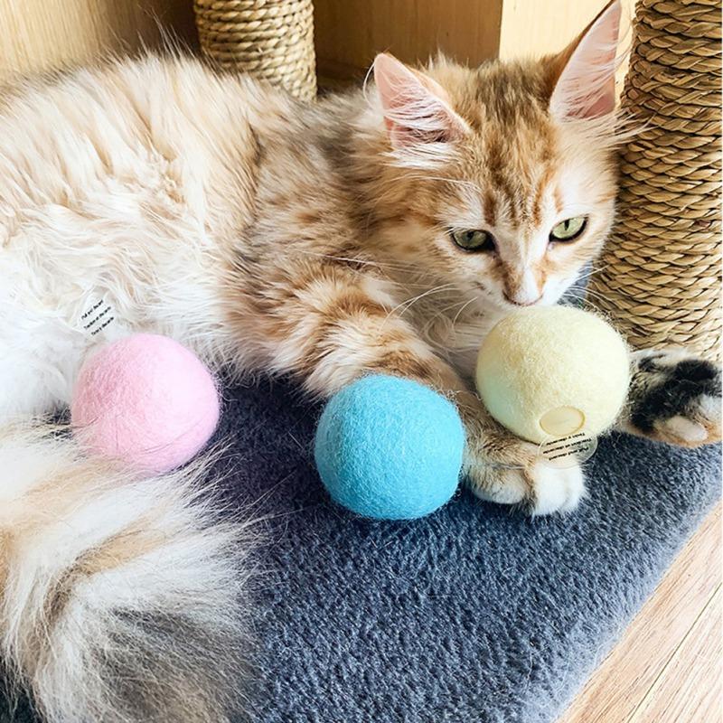 Изображение товара: Pet Dog Cat Ball Toy Interactive Ball Stimulate Hunting Instinct For Kitty Roller Ball Jumping Ball Dog Cat Toy Cat Crinkle New