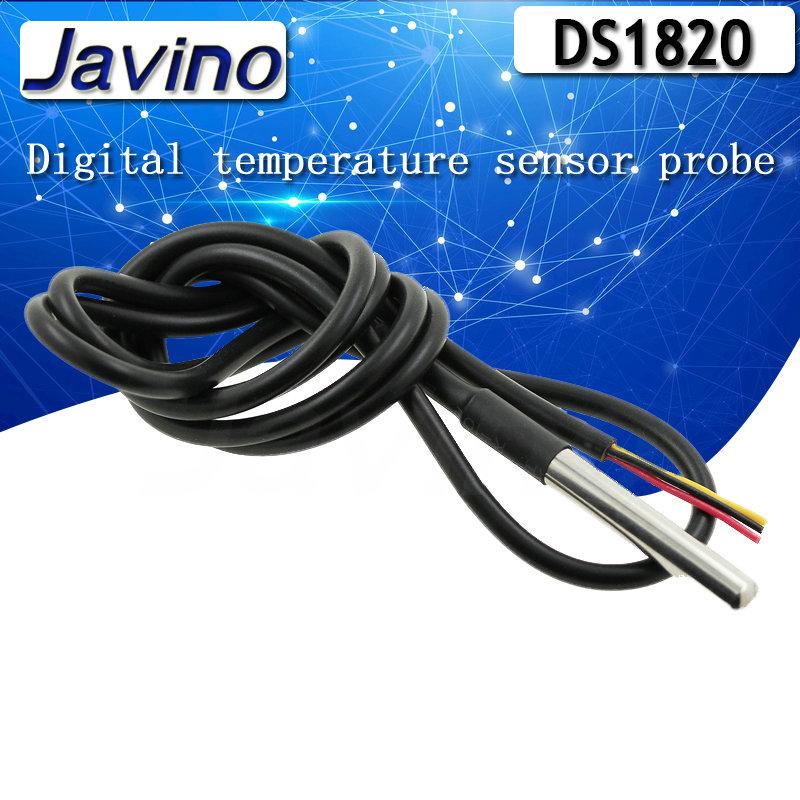 Изображение товара: Датчик температуры DS1820, водонепроницаемый, из нержавеющей стали, датчик температуры 18B20 для Arduino