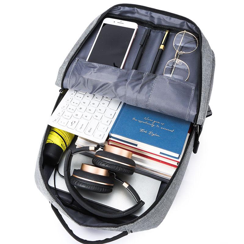 Изображение товара: Прочный водонепроницаемый рюкзак для ноутбука, дорожный рюкзак с защитой от кражи, подарок для мужчин и женщин, мужской рюкзак с usb-портом для зарядки, большая емкость