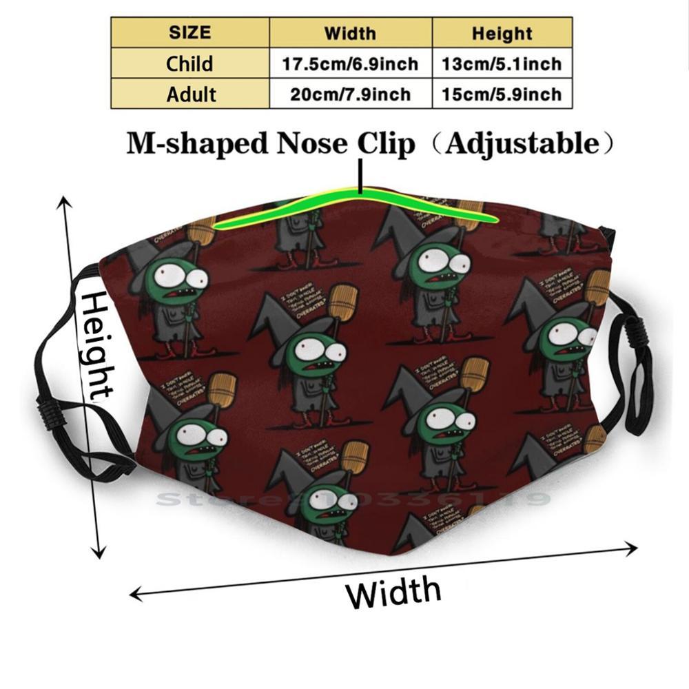 Изображение товара: Ведьмы, не нужно быть популярным принтом, многоразовый фильтр Pm2.5, сделай сам, маска для рта, дети, ведьмы, популярные, плохие, Хэллоуин