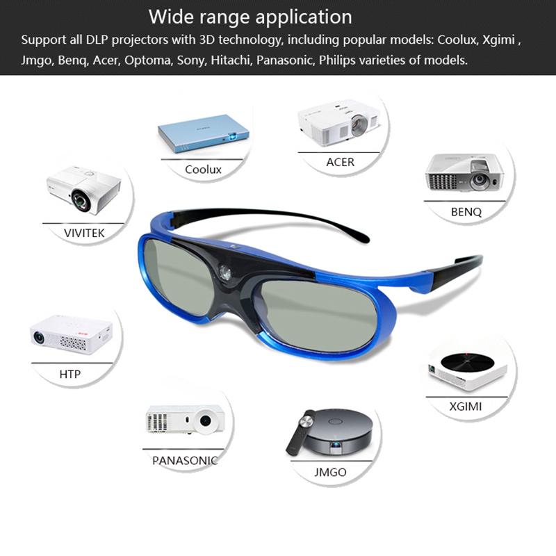 Изображение товара: Перезаряжаемые 3d-очки DLP Link с активным затвором для Xgimi Z3/Z4/Z6/H1/H2 с гайками G1/P2 BenQ Acer и DLP LINK
