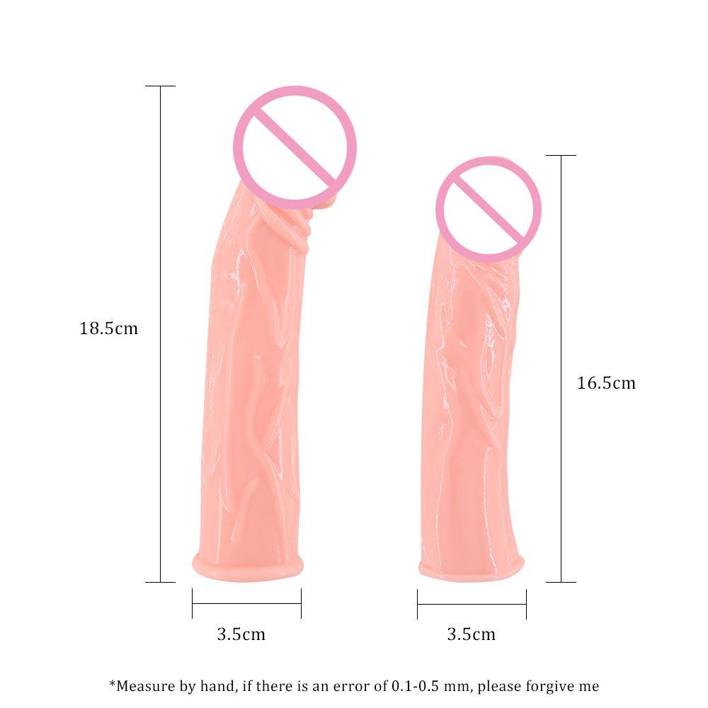 Изображение товара: EXVOID Dildo Enlargement Cocks Extender Big Penis Sleeve Sex Toys For Men Reusable Silicone Condom G-spot Massager Sex Shop