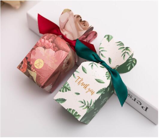 Изображение товара: Подарочная коробка для конфет, Подарочная коробка для свадьбы, вечерние подарочные коробки, экологичные крафт-пакеты