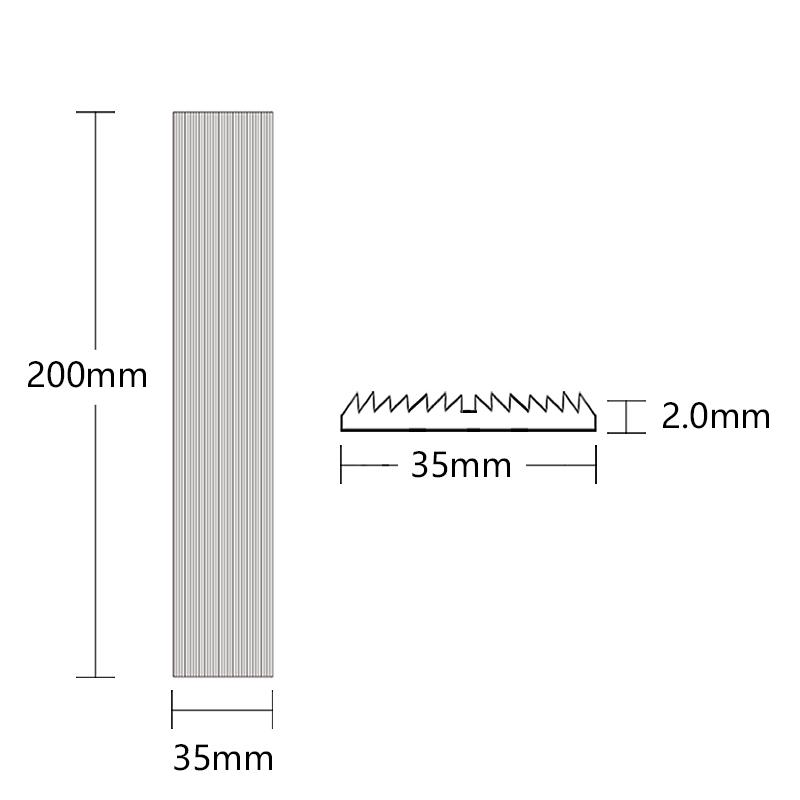 Изображение товара: Линейная линза Френеля 200x35 мм F12 мм, линейная фокусировка, полосатая лампа для УФ-отверждения, настенная лампа, точный осмотр, настраиваемый