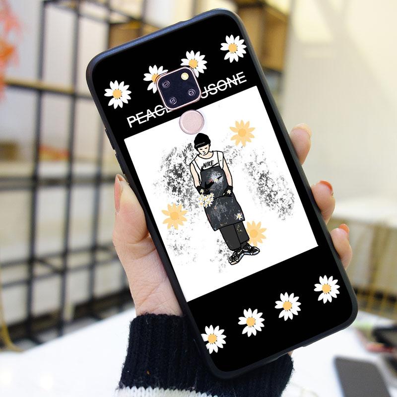 Изображение товара: Мягкий силиконовый чехол для телефона Huawei Mate 9 10 20 Pro с маргариткой и цветком, белый чехол для задней панели футбола Huawei Mate 7 8 9 10 20 Lite