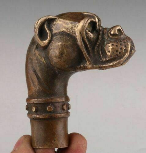 Изображение товара: Бронзовая статуя собаки, трость, трость, ручка на голову, аксессуары, коллекция
