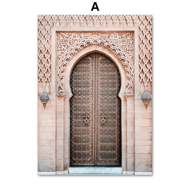 Изображение товара: Настенная Картина на холсте Шейх зайед, большая мечеть, восточные ворота, скандинавские постеры и принты, декоративные настенные картины для гостиной