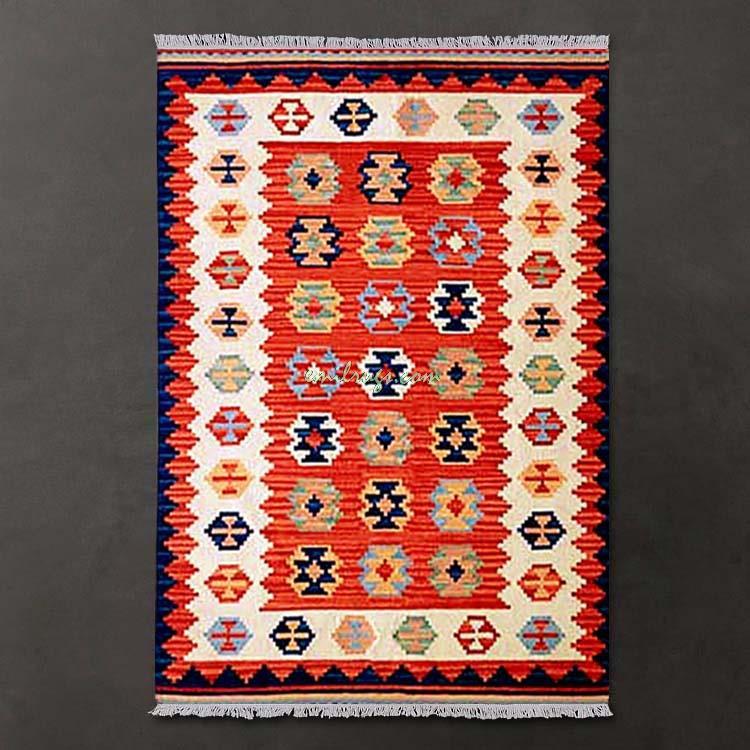 Изображение товара: Килим ковры пол ручной работы турецкий диван одеяло геометрические узоры шерстяной ковер