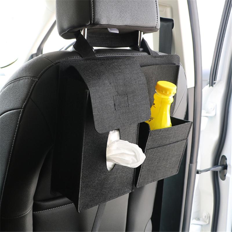 Изображение товара: Автомобильная Задняя сумка для хранения на спинку сиденья мульти висячая карманная сумка-Органайзер для багажника Авто Средства для укладки салонные аксессуары