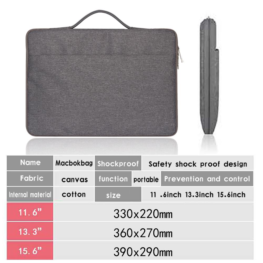 Изображение товара: Сумка для ноутбука Apple Macbook Air/Pro/Retina 11 дюймов, 13 дюймов, 15 дюймов, 16 дюймов с ручкой, деловой чехол для ноутбука