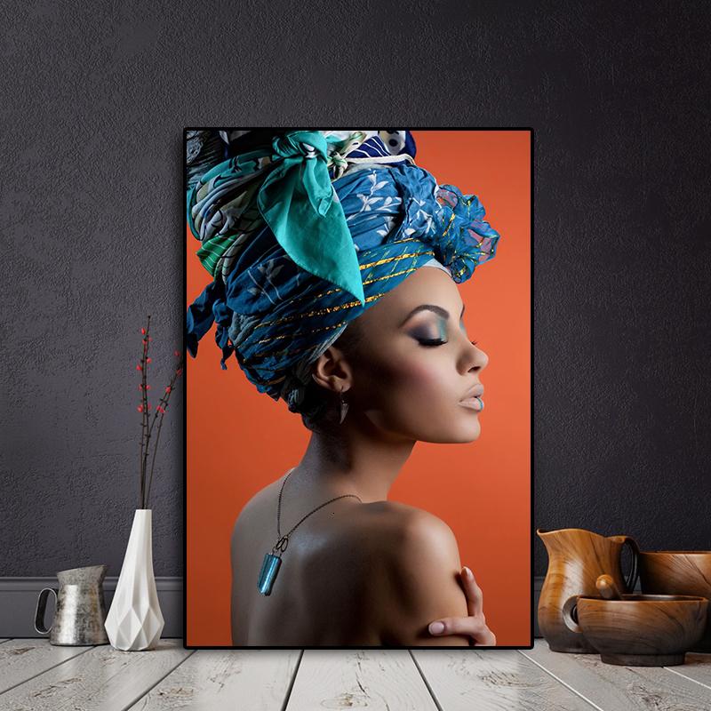 Изображение товара: Плакаты и принты Африканской обнаженной женщины, картины для гостиной, настенные плакаты, декоративная живопись