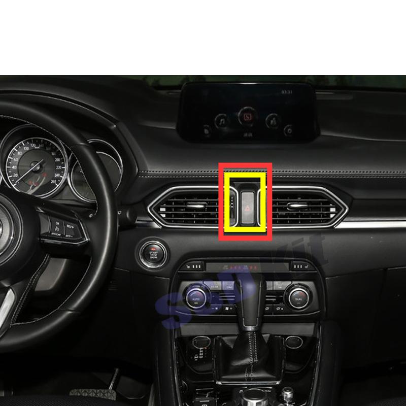 Изображение товара: Автомобильный держатель, подставка для мобильного телефона, беспроводное зарядное устройство Qi, держатель для хранения без повреждений для Mazda мобильный телефон CX 8 CX8 KG 2017 ~ 2020