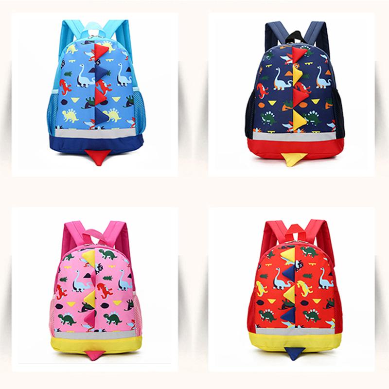 Изображение товара: Детские школьные ранцы, милые детские рюкзаки с мультипликационным принтом динозавра для дошкольников и детских садов, для мальчиков и девочек, школьные портфели