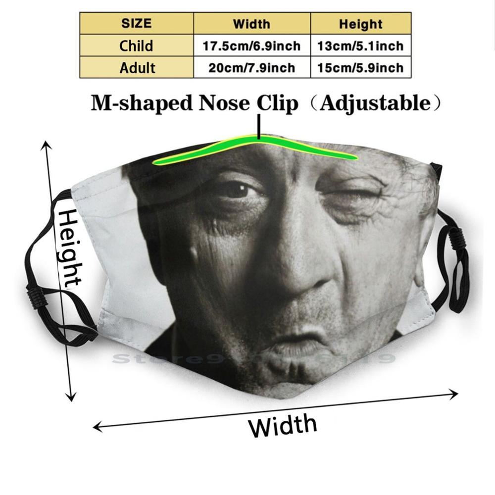 Изображение товара: Многоразовая маска для рта Роберт Де Ниро с фильтром Pm2.5 для детского творчества Роберт Де Ниро