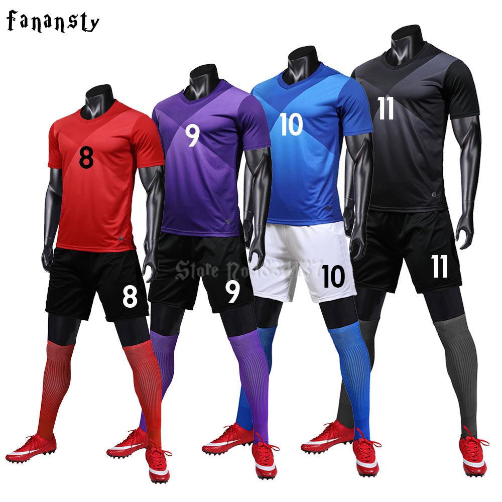 Изображение товара: Футбольная форма на заказ, униформа для тренировок, для взрослых, колледжа Survete, футбола, бега, спортивная одежда, мужские футбольные комплекты 2019