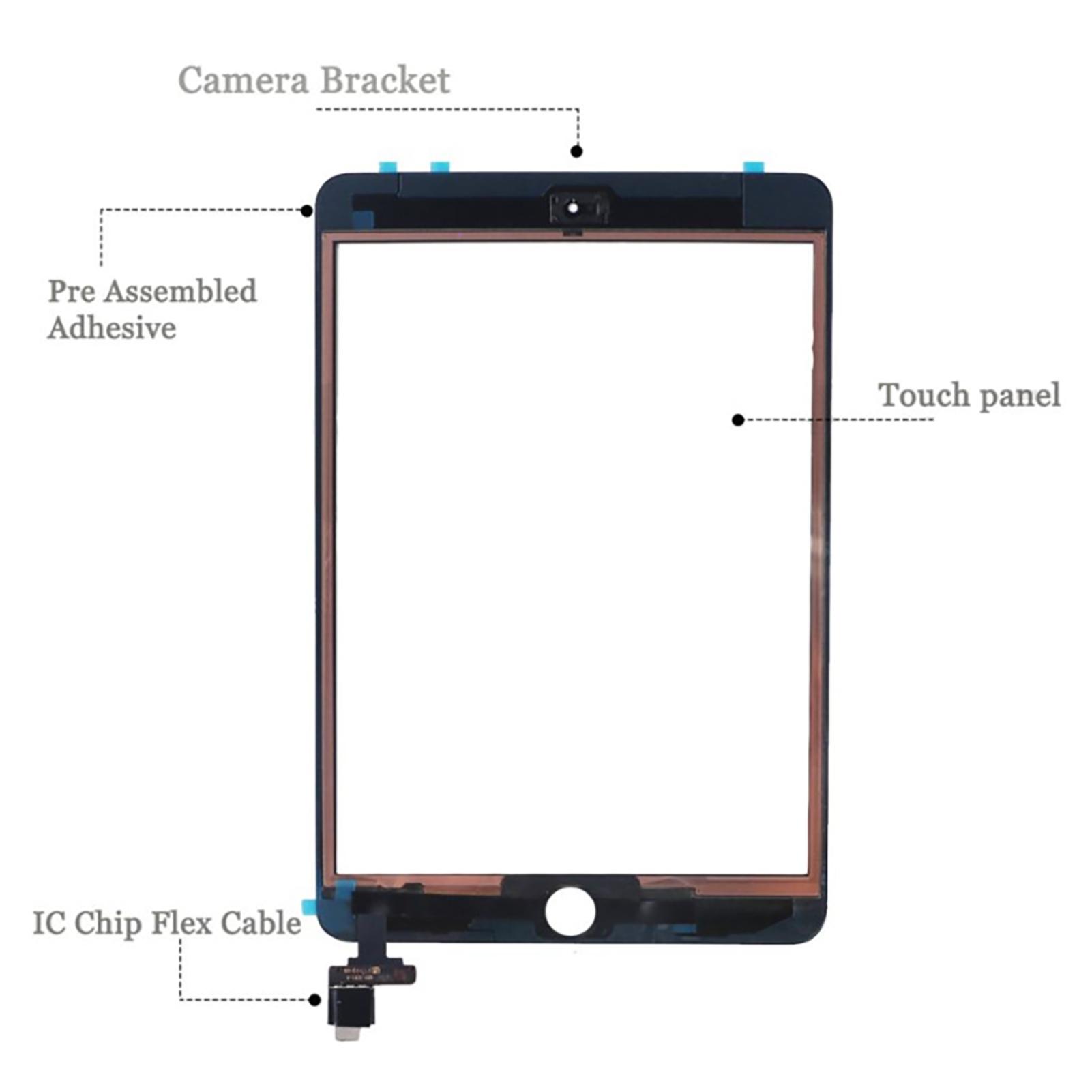 Изображение товара: Сенсорный экран для iPad Mini3, дигитайзер без кнопки Home, сменная сенсорная панель для ipad mini 3 A1599 A1600