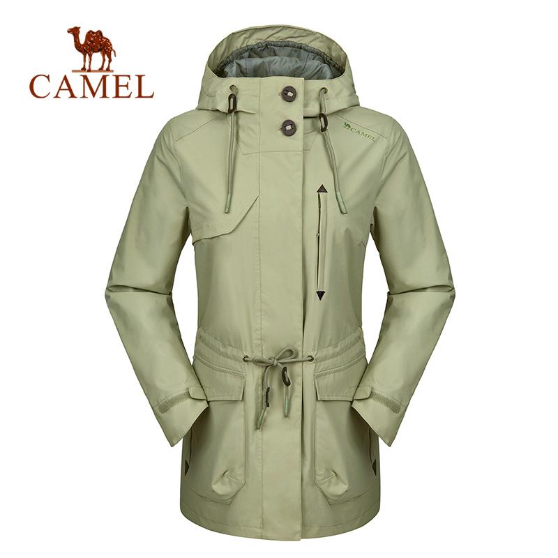 Изображение товара: Ветровка CAMEL Для мужчин и женщин, водонепроницаемое длинное пальто для улицы, ветрозащитная куртка для пешего туризма, скалолазания, трекинга, кемпинга, для пар, осень-весна