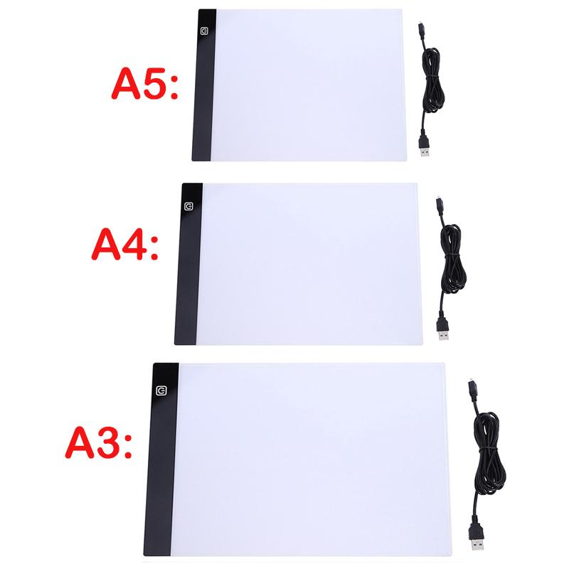 Изображение товара: Трехуровневая приглушаемая светодиодная подсветильник ка размера A3, A4, A5, планшет с защитой глаз, легкая для алмазной живописи, инструменты для вышивки, аксессуары
