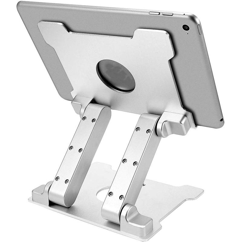Изображение товара: Регулируемый 15 дюймов стойкая Алюминиевая Подставка для Apple iPad кронштейн старшие металлическая подставка для Iphone /Samsung/ноутбука Подставка планшет Stan