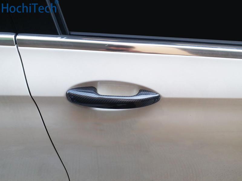 Изображение товара: 100% Настоящее углеродное волокно авто наружная Дверная ручка Крышка для Mercedes Benz E Class W213 2016 2017 2018 автомобильный Стайлинг