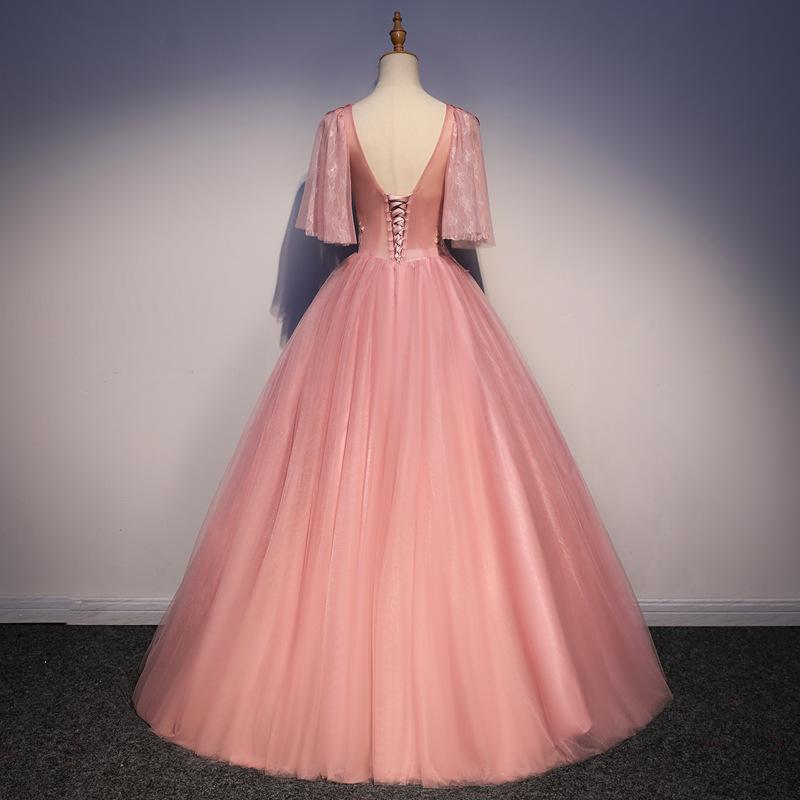 Изображение товара: Vestidos платье 2020 Новое Вечернее бальное платье с рукавом до локтя с милым цветочным принтом Quinceanera платья Robe De Bal размера плюс