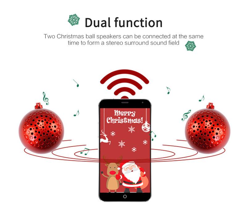 Изображение товара: Беспроводной Bluetooth-динамик, рождественский подарок, динамик для песни, беспроводной музыкальный Bluetooth-динамик, украшение для игрока в наличии
