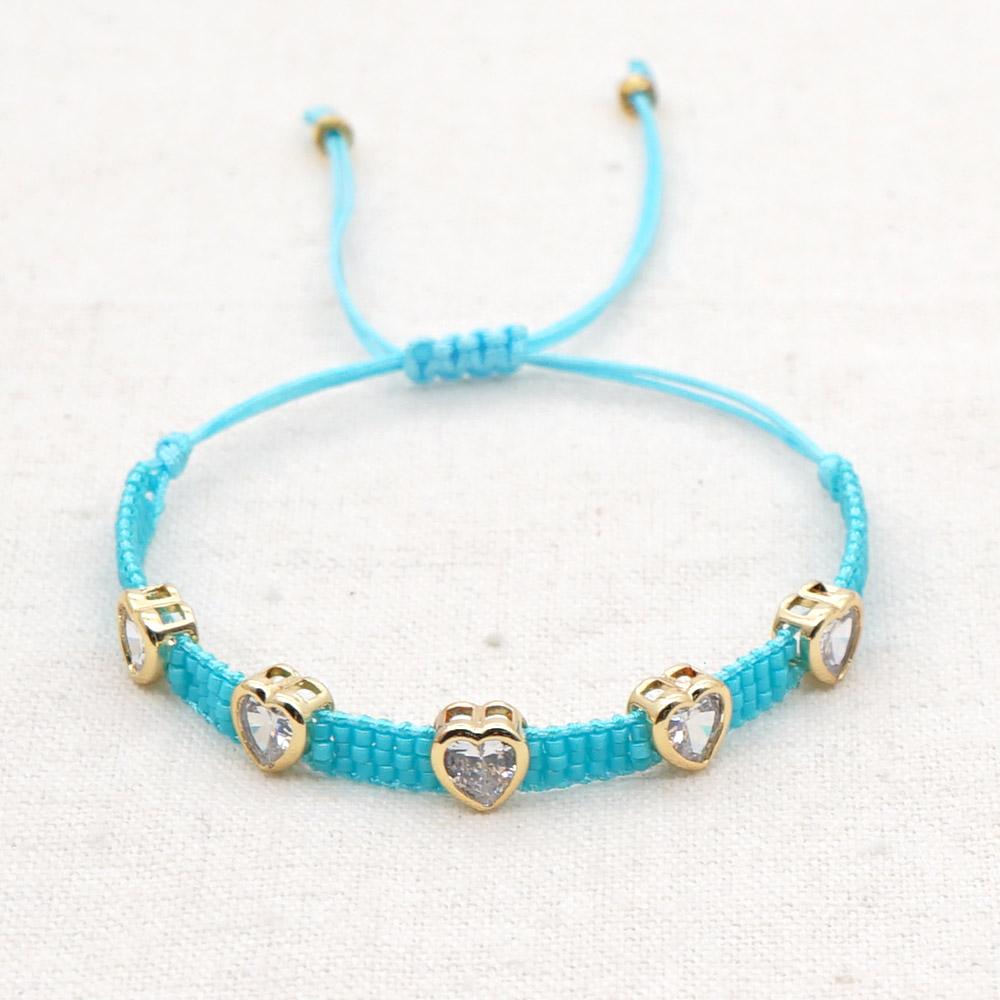 Изображение товара: Go2boho Mexican Heart Bracelet Ladies Gift 2020 Miyuki Winter Bracelets For Women Adjustable Jewelry handmade Woven Jewellery
