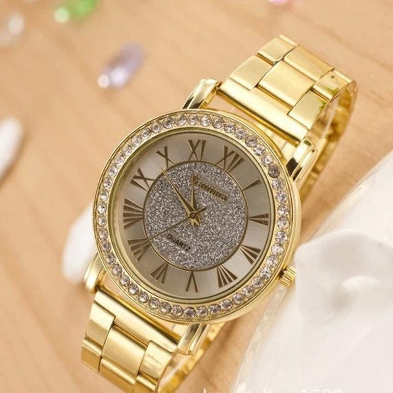 Изображение товара: Reloj Mujer Новый известный бренд римскими цифрами серебряные повседневные кварцевые часы женские роскошные часы из нержавеющей стали платье часы zegarki