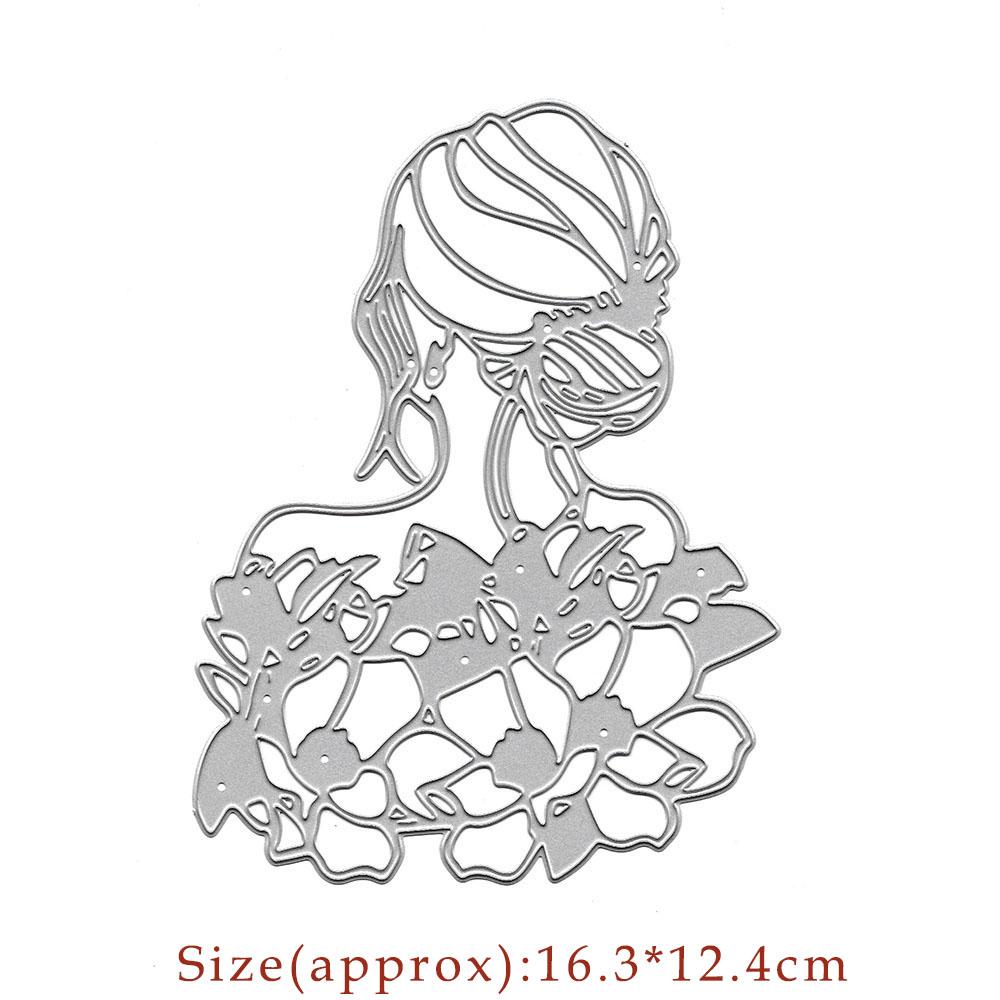 Изображение товара: Металлические штампы для скрапбукинга «Красавица», папки для тиснения