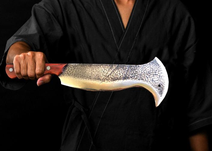 Изображение товара: Стальные Кованые Ножи ручной работы в китайском стиле, мощный резак, большие костяные ножи, нож для дерева, дрова, чоппер, топор, ножи для мясника