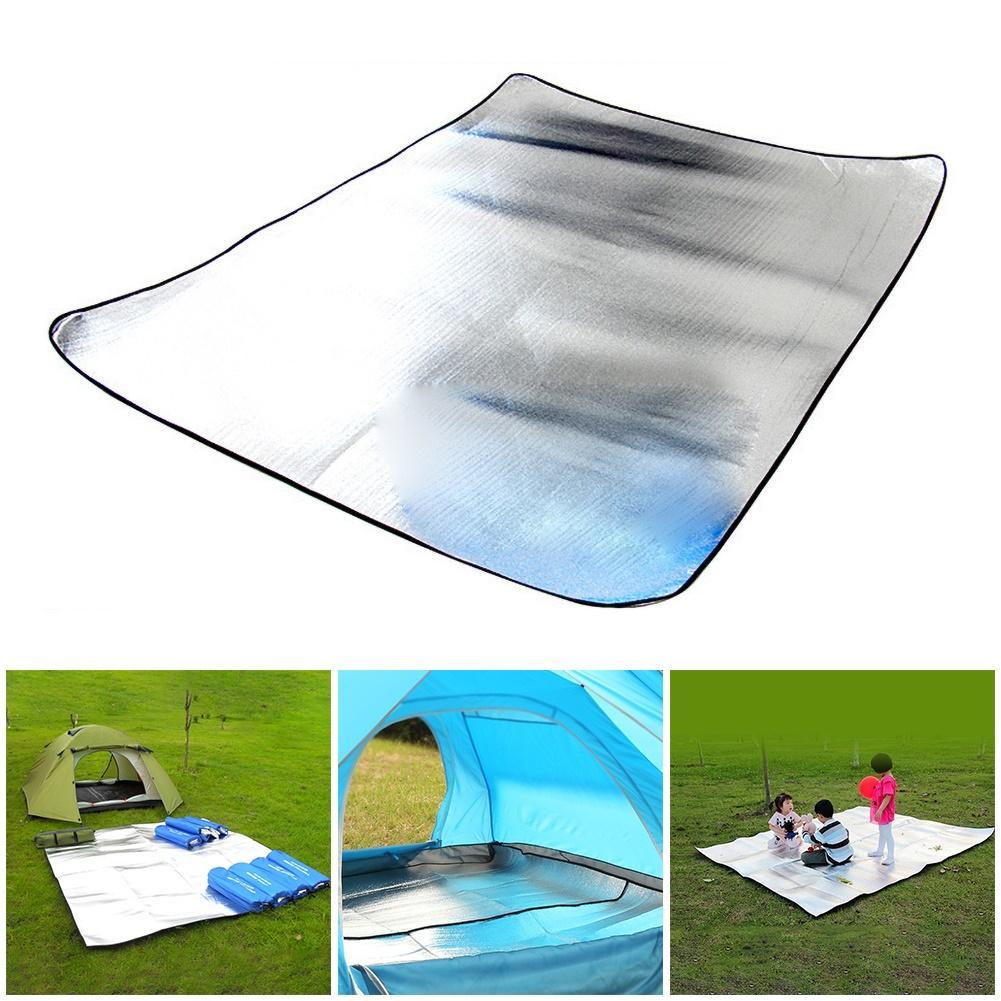 Изображение товара: Влагостойкая Складная Алюминиевая фольга EVA, палатка для кемпинга, матрас, пляжный коврик для пикника