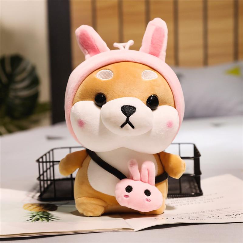 Изображение товара: 28-48 см милая собака Сиба кролик свинья соломка плюшевые игрушки мягкие милые чау куклы-животные для детей подарок для девочек