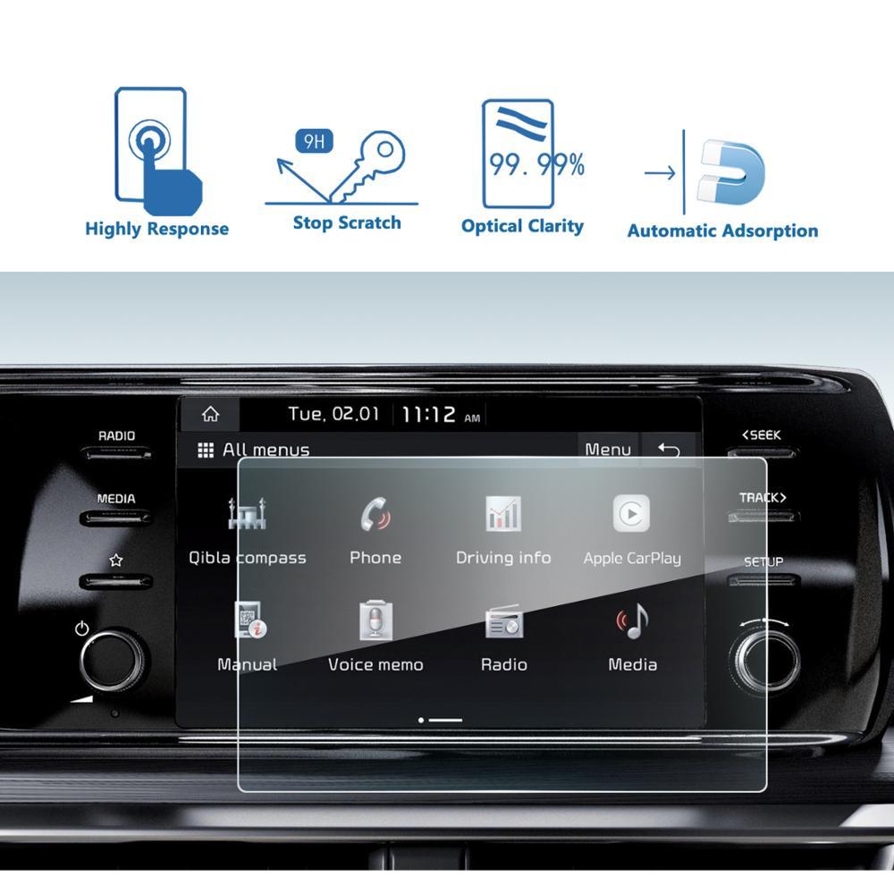 Изображение товара: Автомобильный протектор экрана LFOTPP для K5 DL3 2020, 8 дюймов, низкое совпадение, Автомобильная Мультимедийная магнитола, Защитная Наклейка для интерьера автомобиля, аксессуары