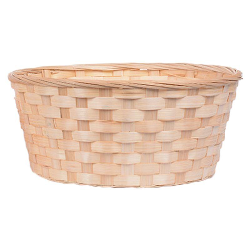 Изображение товара: Бамбуковая плетеная корзина для хлеба, фруктов, овощей, яиц, Basketry контейнер для закусок