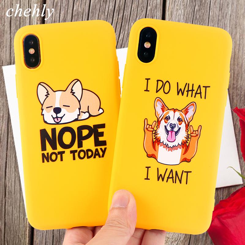 Изображение товара: Модный чехол для телефона Corgi для iPhone 6s 7 8 11 Plus Pro X XS Max XR забавные Чехлы мягкие силиконовые чехлы Аксессуары для мобильных телефонов