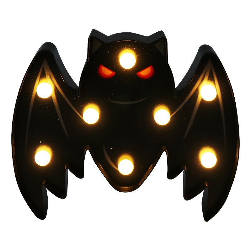 Изображение товара: Хэллоуин Тыква призрачная летучая мышь паук светодиодный светильник для фестиваля Декор Бар домашние вечерние украшения украшение на Хэллоуин 3D Ночник светильник