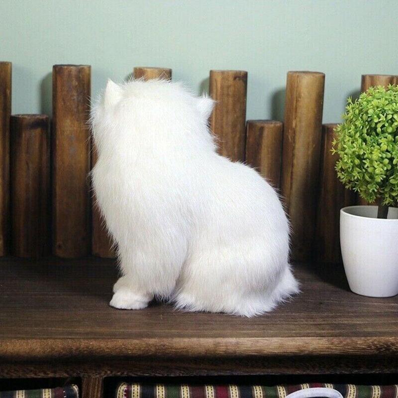 Изображение товара: Реалистичная имитация персидской кошки, мягкая плюшевая игрушка, искусственная персидская игрушка ручной работы, Реалистичная кошка-компаньон P7L6