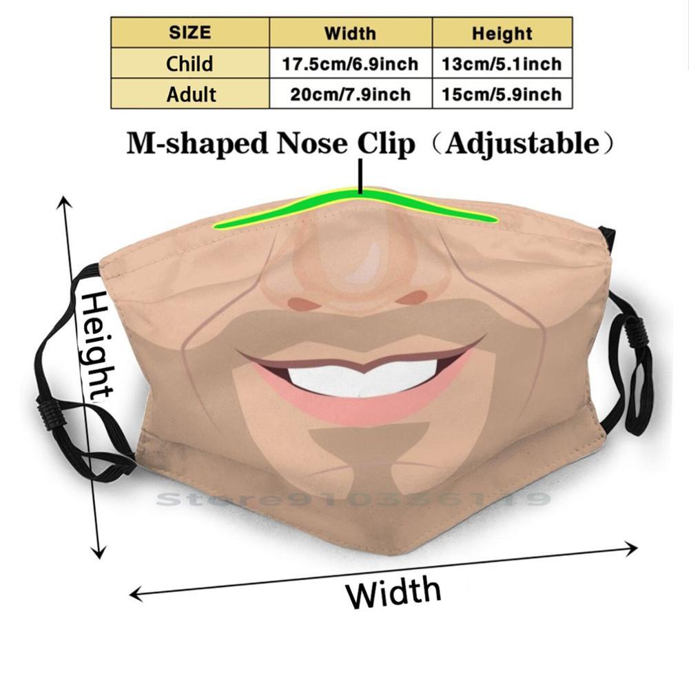 Изображение товара: Хипстерская стивная маска с принтом рта многоразовая маска с фильтром Pm2.5 маска для лица для детей Staysafe Улыбка женщины счастливая позитивная безопасная Дружба