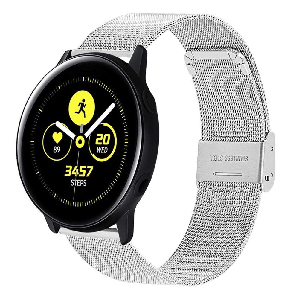 Изображение товара: Ремешок «Миланская петля» для Samsung Galaxy Watch 42 мм Active 2 40 мм 44 мм, сменный Браслет для Galaxy Watch 3 41 45 мм, 20 мм 22 мм