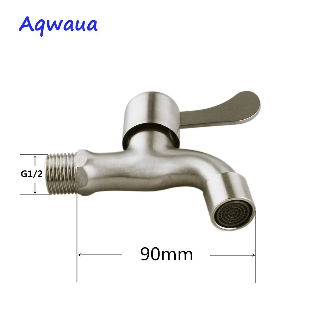 Изображение товара: Aqwaua Bibcock из нержавеющей стали, угловой клапан, водяной клапан, стопорный клапан, управление, аксессуары для ванной