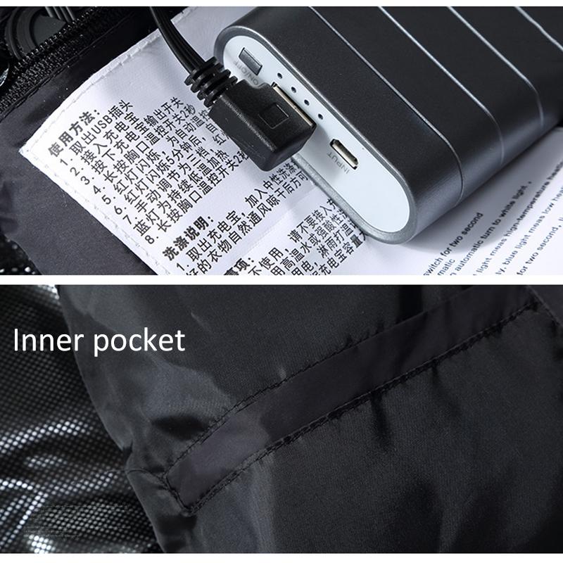 Изображение товара: Куртка с электрическим подогревом, ткань с USB-зарядкой для пеших прогулок, кемпинга, спорта на открытом воздухе, мягкая куртка с подогревом, термопальто с крышкой, оптовая продажа